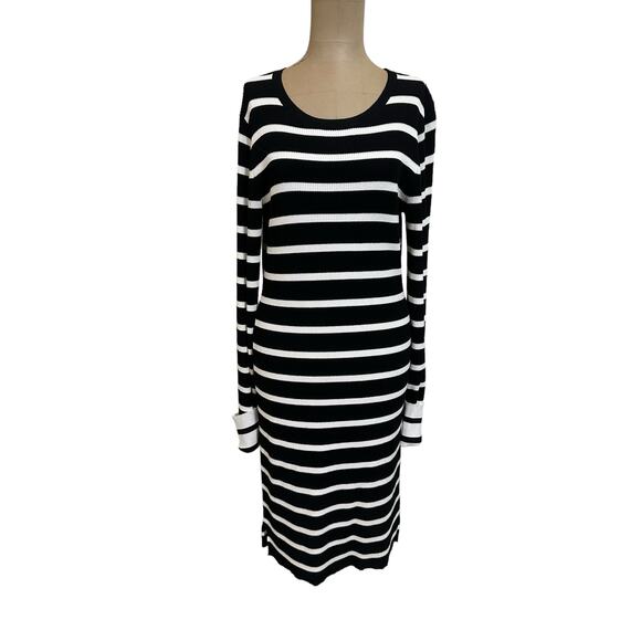 Theory Stripe Crewneck Jersey Mini Dress - Picture 5 of 11